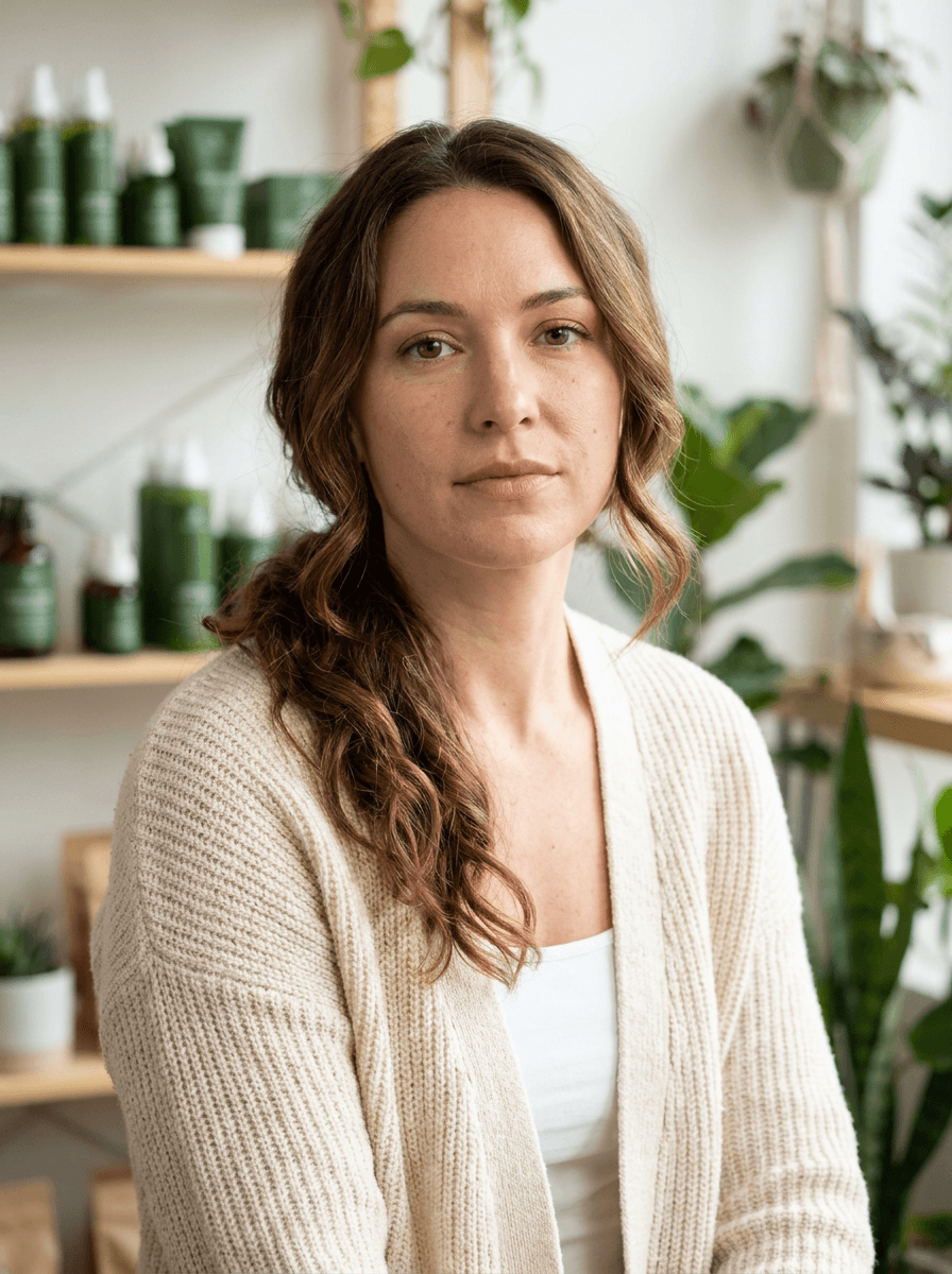AI-generated brand model created with NovaBrand AI Muse