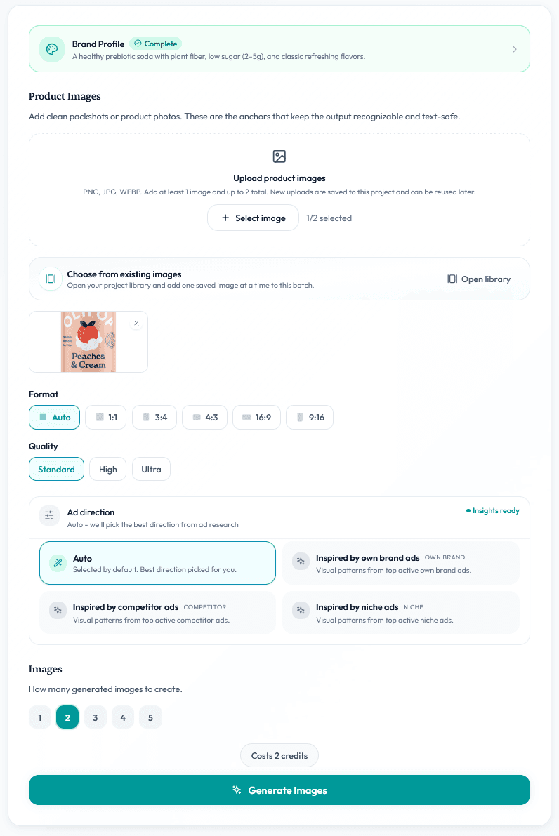 Upload product photos